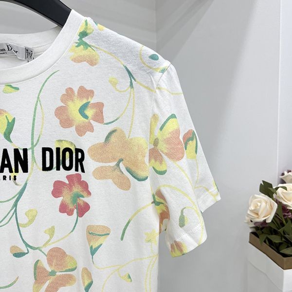 ギフトに最適♪ディオール コットン Tシャツ 偽物 半袖 deq35006